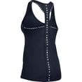 thumbnail image 5 of Under Armour Womens Knockout Tank Top Midnight Navy 410/White Large, 5 of 6