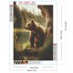 thumbnail image 2 of Pintura De Diamante 5D DIY Kit De Oso De Taladro Redondo Completo Decoración Del Hogar 30x40cm Marrón, 2 of 9