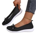 thumbnail image 6 of Domzle Women's Flat Shoes Comfortable Square-Toe Slip on Casual Dress Flats with Arch Support All-Day Standing Shoe Black, 6 of 7