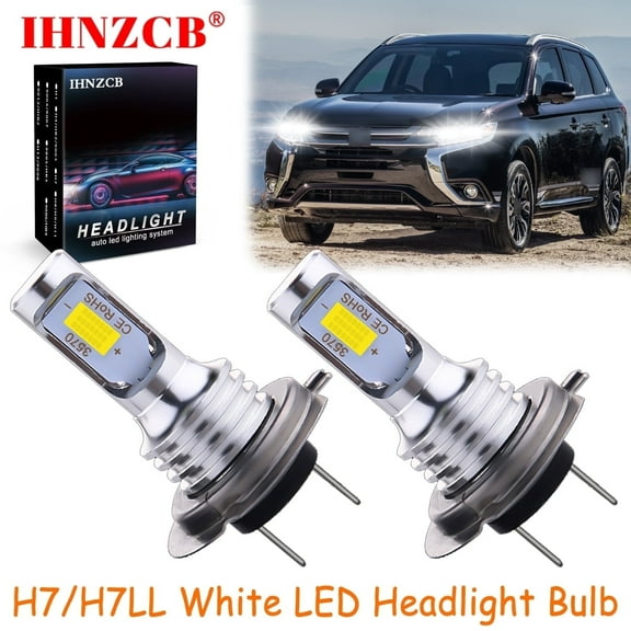 IHNZCB H7 for Mitsubishi Outlander 2014-2019 White Led Headlight Bulb Low Beam,YTB,Y47