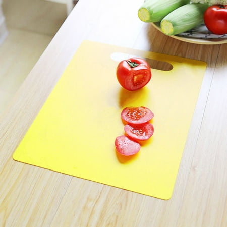 

MRULIC school supplies Environmentally Friendly Color Plastic Non-Slip Cutting Board Kitche + Yellow