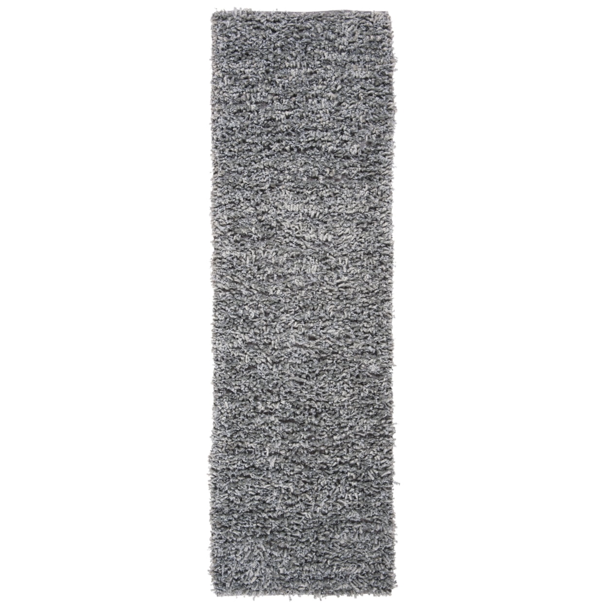 SAFAVIEH Sheep Cherette Solid Polyester Shag Area Rug, Silver, 4' x 6'