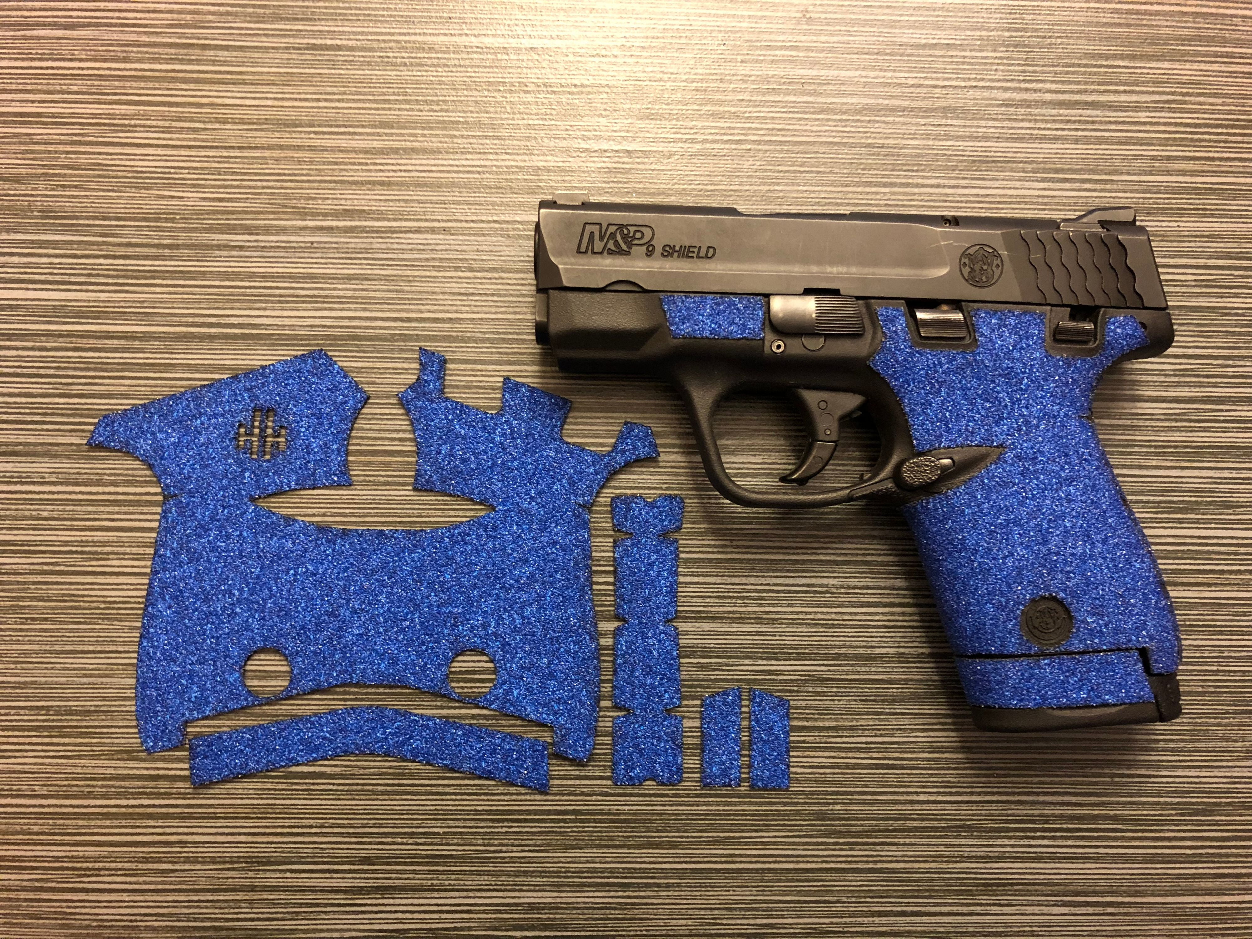 Handleitgrips Blue Sandpaper Grip Tape Enhancement for Smith and Wesson