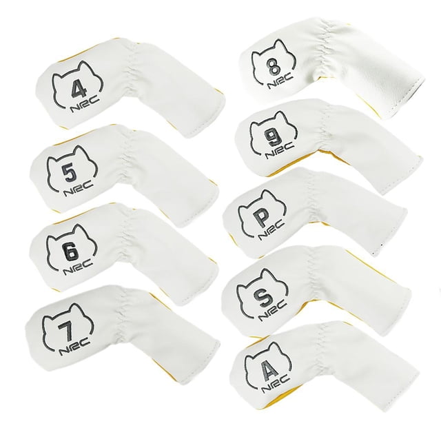 Fundas para cabezas de palos de golf Zulema 9x Club cabeza cubre planchas
