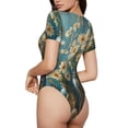 thumbnail image 2 of Fotbe Delicate White Daisy Jars Body de Mujer con Cuello Redondo y Mangas Cortas, Sin Mangas Ajustado, Suave, Cómodo y Básico-Small, 2 of 7