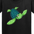 thumbnail image 4 of Inktastic Sea Turtle with Swirls Youth T-Shirt, 4 of 5