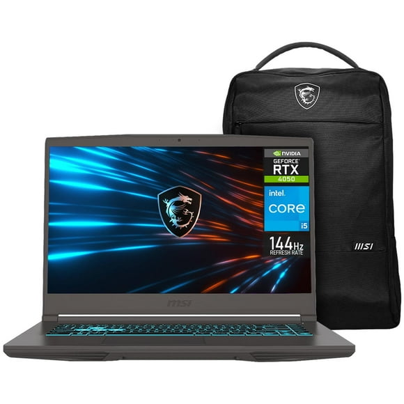 Laptop Gamer MSI Thin 15 NVIDIA GeForce RTX 4050 Intel Core i5 13420H 16GB SSD 1TB 15.6" Teclado Español Mochila