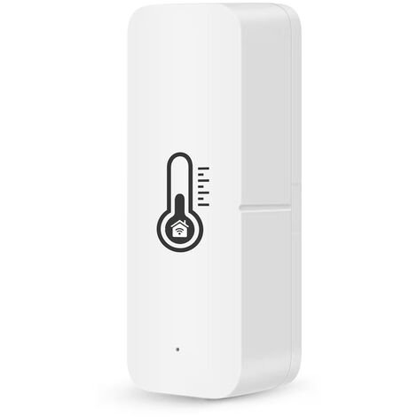 Detector de temperatura y humedad inteligente Tuya WiFi Sensor de temperatura y humedad para el hogar inteligente Compatible con Alexa Google Home Viene sin batería