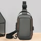 thumbnail image 5 of Riñonera de viaje, bandolera, gran capacidad, ligera, impermeable, fácil de usar, ajustable, portátil, tela resistente, ideal para senderismo, viajes largos, trabajo, bolsillo exterior., 5 of 8