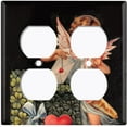 thumbnail image 3 of Metal Light Switch Plate Outlet Cover Romantic Angel Cupid Love Clover Box AGL006, 3 of 13