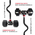 thumbnail image 6 of PRCTZ Modular EZ Curl Barbell Converter, Weight Lifting Curl Barbell, Biceps and Triceps, Dumbbell to Barbell Converter, Built-in Resistance Tube Adapter 200 Pound Capacity, 6 of 14