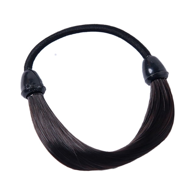 Porte-Queue de Cheval Réaliste pour Perruque, Accessoire pour Cheveux, Perruque Synthétique Élastique en Caoutchouc