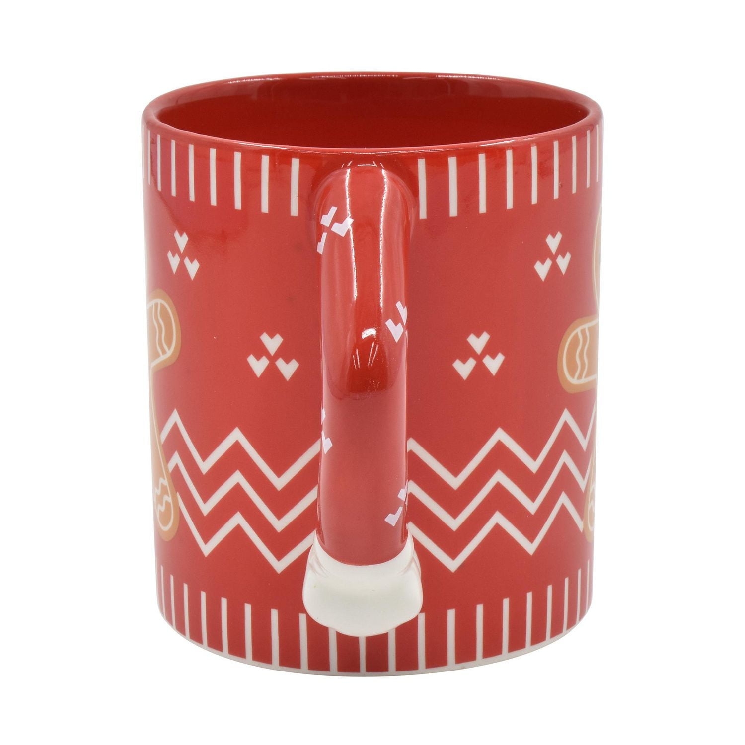 HOLIDAY TIME GINGERBREAD MAN DESIGN UGLY SWEATER MUG