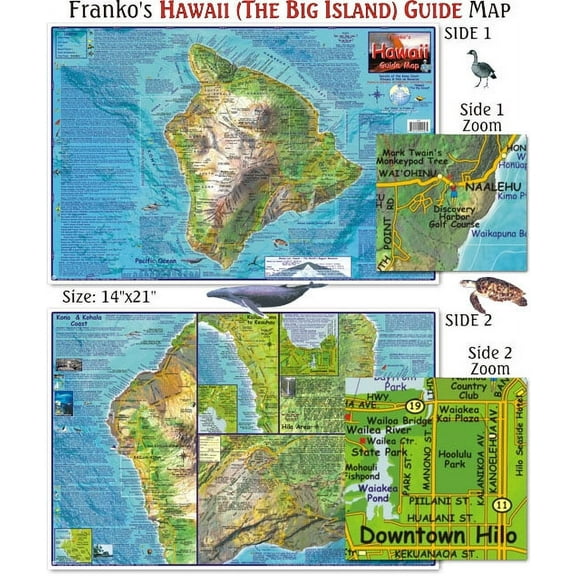 Franko Maps - Hawaii Guide Map