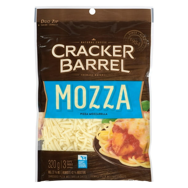 Cracker Barrel Pizza Mozzarella Shredded Cheese, 320g Walmart.ca