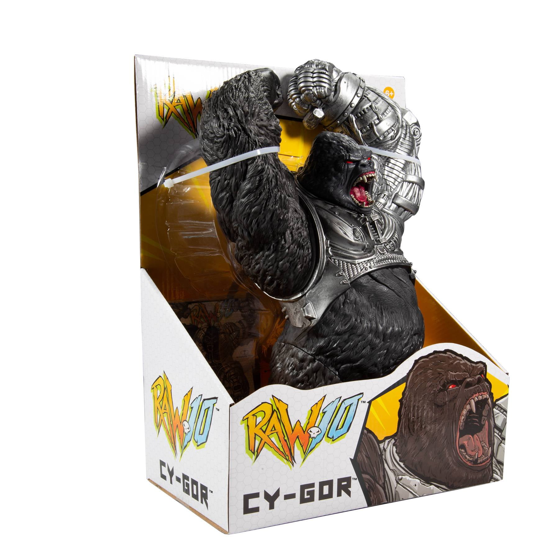 マクファーレントイズ CY-GOR RAW 10 RAW10 CY-GOR Cyborg Gorilla Action Figure in Black - Walmart.com