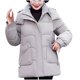 thumbnail image 2 of Abrigo informal de manga larga con capucha y chaquetas para mujer, abrigo largo reversible con cremallera y bolsillos de color, holgado y a la moda, de poliéster, para invierno, 2 of 7
