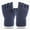 Navy, variant on Women’s Minimal Fingerless Knit Gloves Ribbed Edge Soft Stretch Weave for Quick Daily Errands Black