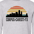 thumbnail image 4 of Inktastic Corpus Christi Texas Skyline Retro Long Sleeve Youth T-Shirt, 4 of 5