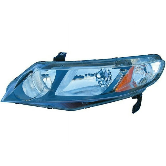 Left Driver Side Headlight Assembly - Compatible with 2006 - 2011 Honda Civic Sedan 2007 2008 2009 2010