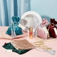 thumbnail image 4 of 1bag 5 sets 5 colors Velvet Jewelry Drawstring Gift Bags with Polyester Tassels and Paper Card Iron Safety Pins Wedding Favor Bags Mixed color 14~14.5x10.1~11x0.35cm 1set/color, 4 of 6
