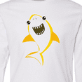 thumbnail image 4 of Inktastic Cute Shark, Little Shark, Yellow Shark Long Sleeve Youth T-Shirt, 4 of 5