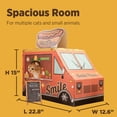 thumbnail image 3 of SMILE PAWS Large Sturdy Cardboard Cat House with Scratcher, Hot Dog Truck, 3 of 8