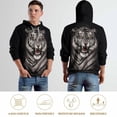 thumbnail image 6 of LAOLIUSN 3D Tiger Graphic Hoodie for Men, All-Over Print Pullover Sweatshirt, Big and Tall Plus Size Streetwear Hoodie with Pocket S-4XL, 6 of 7