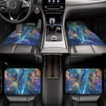 thumbnail image 7 of Naloa Colorful Winged Dolphin Car Foot Mat Set of 4 Pieces - Universal Floor Liner Neoprene Full Set Floor Mats for Cars Trucks SUV, 7 of 7
