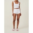thumbnail image 5 of Yunliwuli Women Lounge Shorts, Elastic Waist Fruit Print Lace Trim Slim Fit Pajama Shorts Sleepwear, 5 of 7