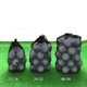 thumbnail image 4 of Laklulu Bolsa de red de malla de nailon para pelotas de tenis de golf, bolsa de almacenamiento con cordón, súper fuerte, negro, M/L, 1 unidad, 4 of 6