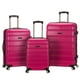thumbnail image 1 of Luggage Rockland Melbourne Hardside - Set expandible (3 unidades), color magenta, 1 of 2