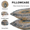 thumbnail image 5 of Lumbar Pillow Covers 20x12 Inch Set of 2, Boho Tribes Waterproof Outdoor Pillow Covers, Vintage Southwest Tribal Modern Art Decorative Cushion Pillowcases for Couch, Sofa, Bed, Garden, Patio, 5 of 9