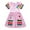 Pink, variant on KAWELL Cotton Girls Flower Rainbow Short Sleeve Dresses Butterfly Animal for Kids 3-8 Years
