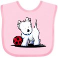 thumbnail image 3 of Inktastic Westie with Ball Boys or Girls Baby Bib, 3 of 4