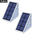 thumbnail image 4 of 2/6pcs Solar Step Lights, Warm White Triangle Solar Deck Lights, IP67 Waterproof Auto On Off Decoration Lights, For Stair Patio Yard, Driveway, Porch, Front Door, Sidewalk, 4 of 4