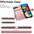 thumbnail image 4 of for Google Pixel 5A 5G Cartoon Cute Wallet Case,Cat Dog Style Flip Phone Cover with ID Card Holder PU Leather Cases for Google Pixel 5A 5G MG Rose Gold, 4 of 14