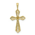 thumbnail image 3 of 14K Yellow Gold AA Diamond Cross Pendant, 3 of 7