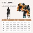 thumbnail image 4 of Pajama Sets for Women 2 Pcs, Fiery Marble Flow Button Down Long Sleeve Sleepwear Lounge PJ Sets, 4 of 6