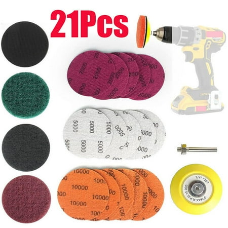 Car Headlight Lens Restoration Repair Kit Polishing Cleaner Cleaning Tool 21X 3"