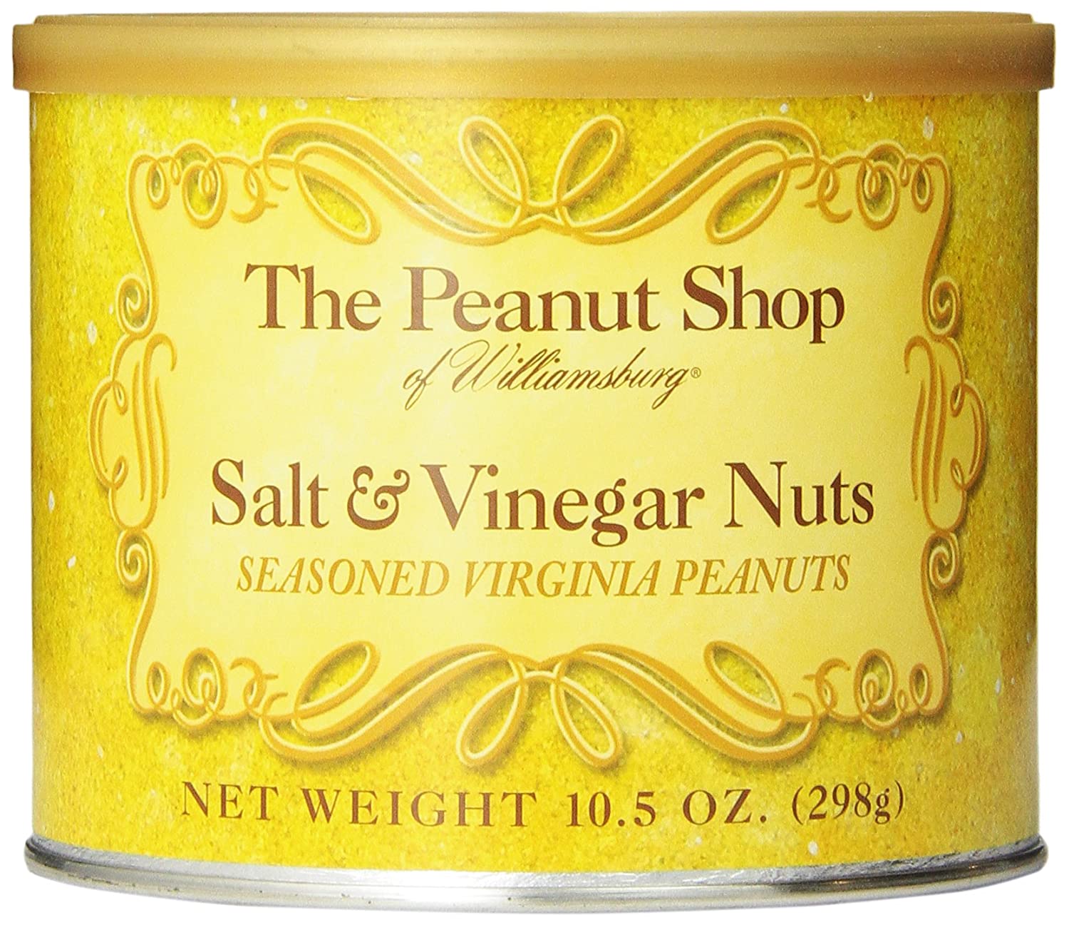 The Peanut Shop of Williamsburg Salt & Vinegar Seasoned Virginia Peanuts,  10.5-Ounce Tin - Walmart.com