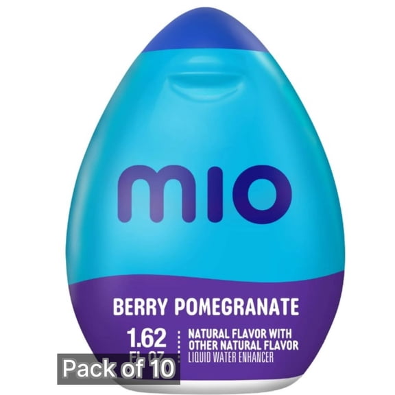 Mio Liquid Water Enhancer, Berry Pomegranate 1.62 fl oz (Pack of 10)