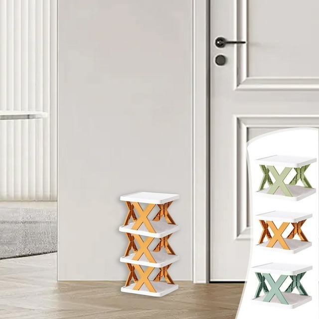 Shoe Rack Organizer, Multi-Tier Plastic Storage Shelf with 26x24x48 cm Dimensions, Tool-Free Assembly & Ventilated Design for Space Saving, Ideal for Entryway, Closet, and Dorm Room Organization