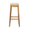 thumbnail image 4 of Riverbay Furniture 32"H Transitional Wood Bar Stool in Rustic Brown Stained, 4 of 9