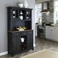 thumbnail image 2 of Homestyles Buffet de Buffets en Bois avec Vaisselier Noir, 2 of 15