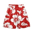 thumbnail image 3 of Vivianyo HD Lightweight Breathable Quick Dry Swim Shorts for Men Men Casual Fashion Hawaiian Print Shorts With Pockets Elastic Waist Beach Pants, 3 of 3
