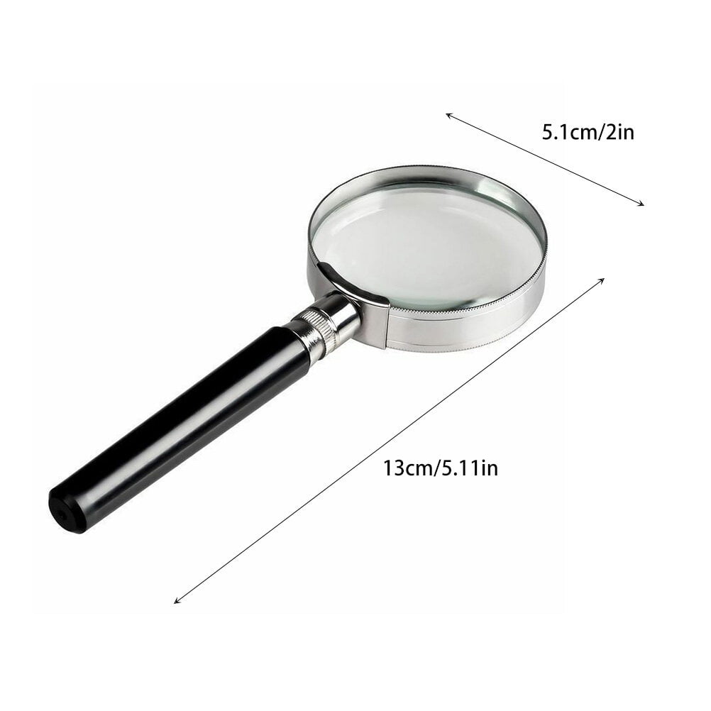 Magnifying Glass with Light and Stand, Silver 4X Page Magnifier for  Reading, Foldable 50 LED Large Magnifying Glass Ideal for Seniors, 2 Power  Options, 3 Usage Modes - Yahoo Shopping