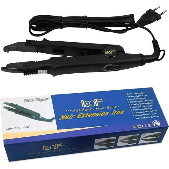 Professional Hair Extension Iron Connector Wand (Black)