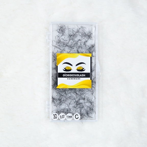 3D Curl C Lashes. 1000 Premade Volume Fans. Eyelash Extension. Handmade and Gorgeously Crafted!