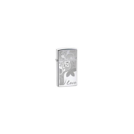 Zippo Slim Flowers Lighter Multi-Colored